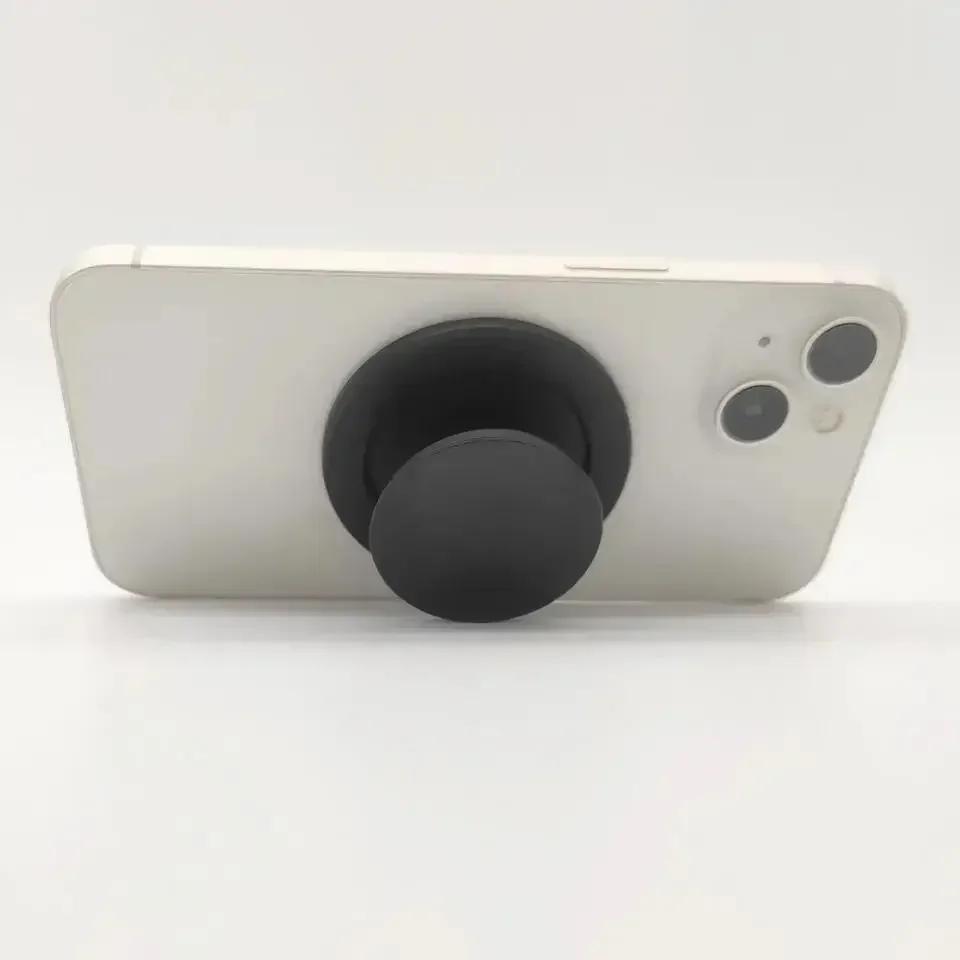 Soporte magnético plegable para teléfono móvil con agarre de bolsillo para iPhone, Mac y Samsung Magsafe, soporte expandible para dedo con anillo de seguridad