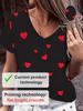 Women's Summer V-Neck Short Sleeve T-Shirt