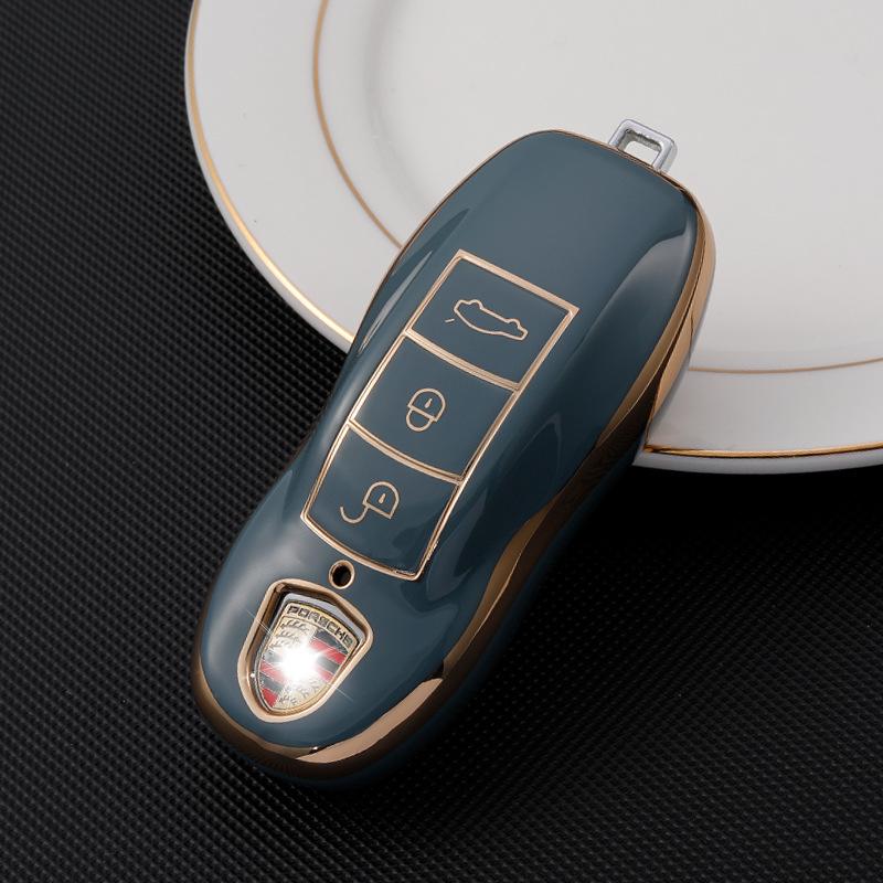Porsche TPU Key Case for Macan, Cayenne, Panamera, 911 Models (Shell)