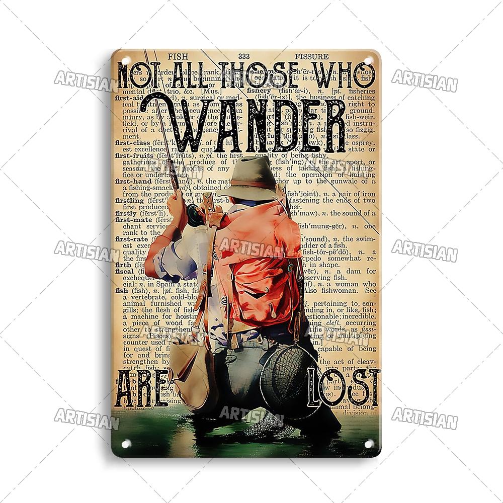 Rzemieślniczy Połów Ryb Metalowy Znak Sportowy Plakat Cyna Przynęta Dekoracyjny Talerz Dekoracja Ścienna Garaż Bar Pub Klub Hotel Kawiarnia Kuchnia Dom