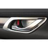 For Mazda CX-5 2017-2024 Silver Titanium Inner Door Handle Lock Frame Trim 4PCS