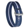 Premium Ribbed Watch Band Deployant Clasp Nylon 20mm 22mm Watch Strap for Omega Folding Buckle Watchband Sport Wristband For Men