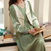 Early Autumn Women's Lady-like Temperament Dress V-Neck Vintage Long Skirt Gentle Style French Dress