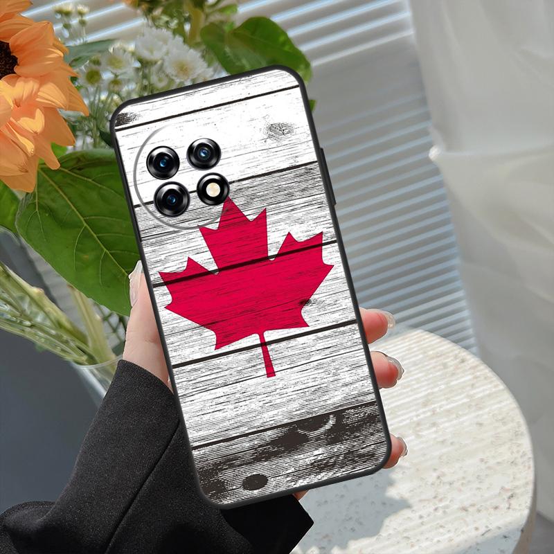 Canada Canadian Flag Case For OnePlus Nord 5 CE 2 3 4 Lite N20 N30 OnePlus 13T 13R 15 13 12 11 10 10T 8T 15R Cover