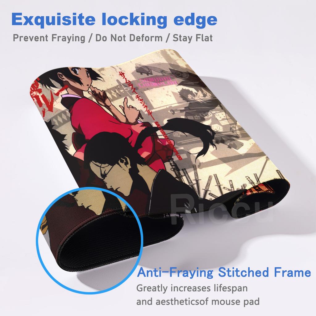 Game Japan Samurai Champloo Mouse Pad Keyboard DeskMat Kawai Rubber Non-Slip Expand Desk Mat XXL 90x40cm PC Accessories MousePad