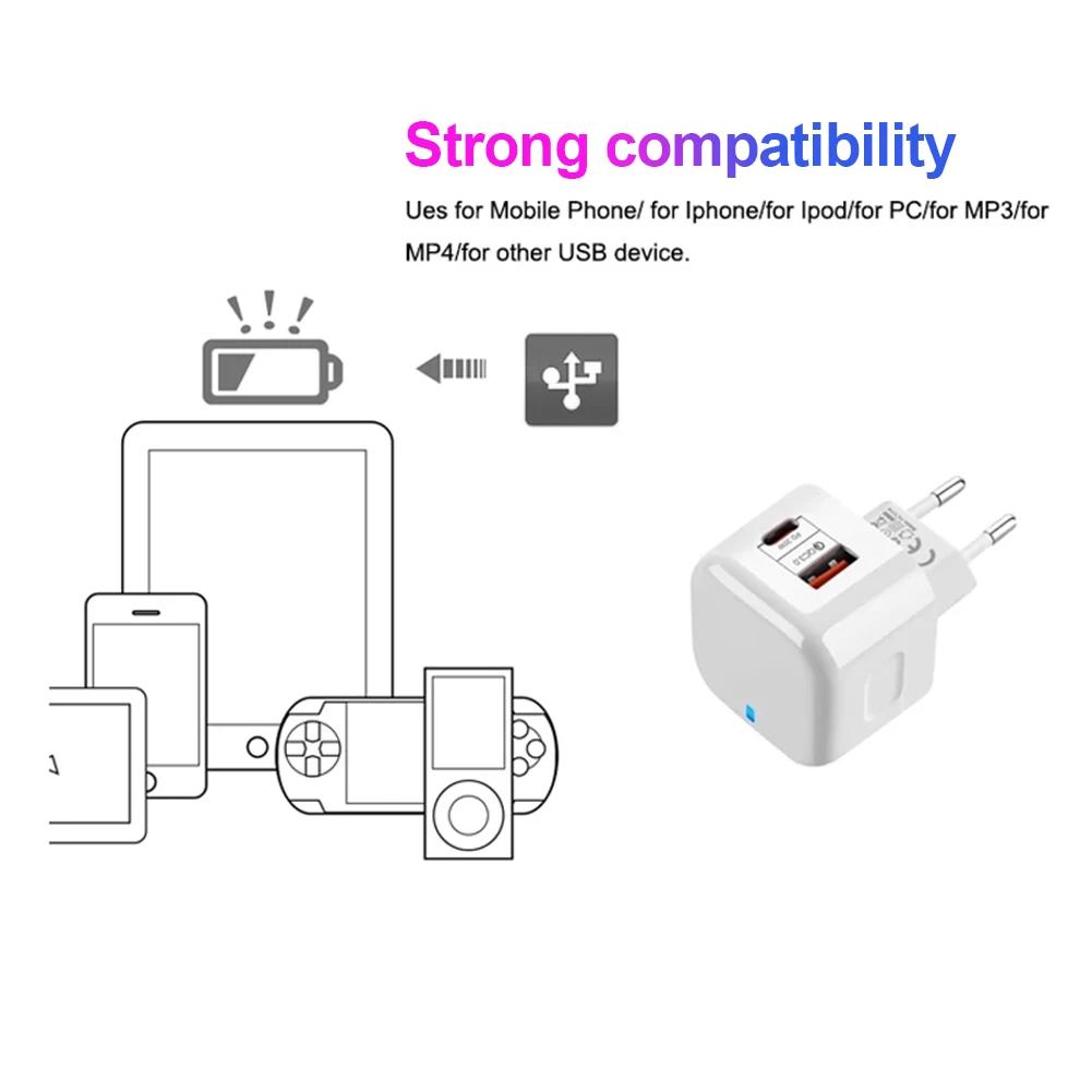 Ladegerät PD 20W Schnellladegerät USB-C Schnelles Laden Reise-Wandladegerät Netzteil Für iPhone 12Pro Max