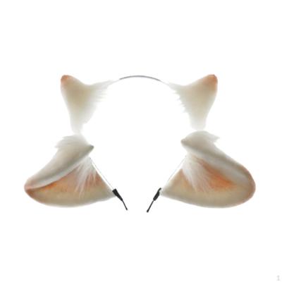 Lamb Ear Headband Hair Hoop for Halloween Masquerade Carnival Role Play Dress Up