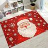 Happy New Year Merry Christmas Tree Santa Claus Cartoon Gift Carpet for Bedroom Living Room Sofa Home Doormat Decor Non-slip Rug