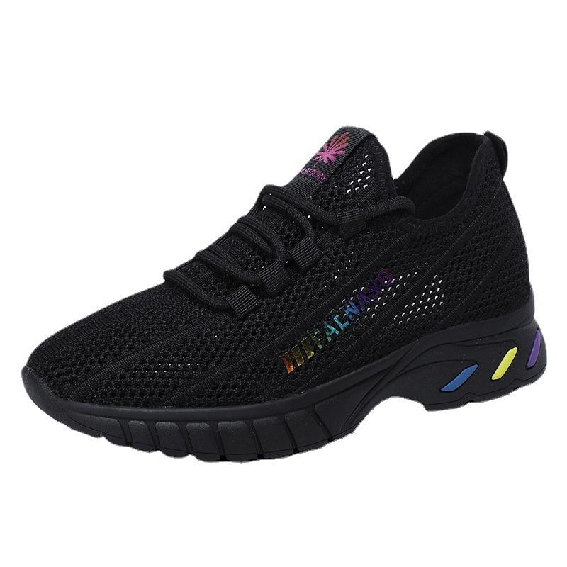 Summer New Women's Shoes Trendy Casual Shoes for Teenagers Fly-Knit Sneakers Light Running Shoes
