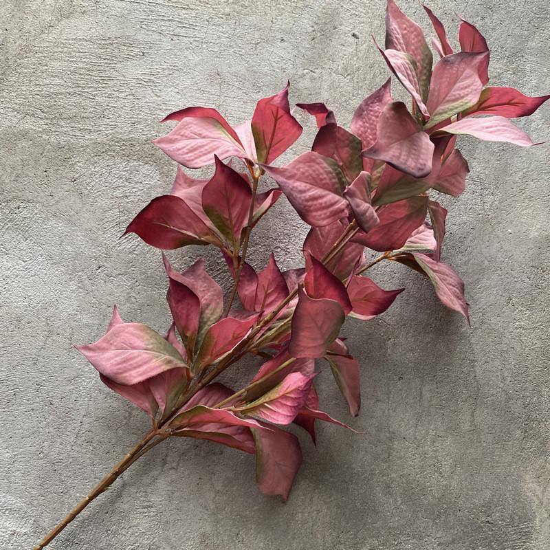 

Лист Фундук Имитация Зеленые Растения Искусственные Цветы Украшения Свадьба Dark Red