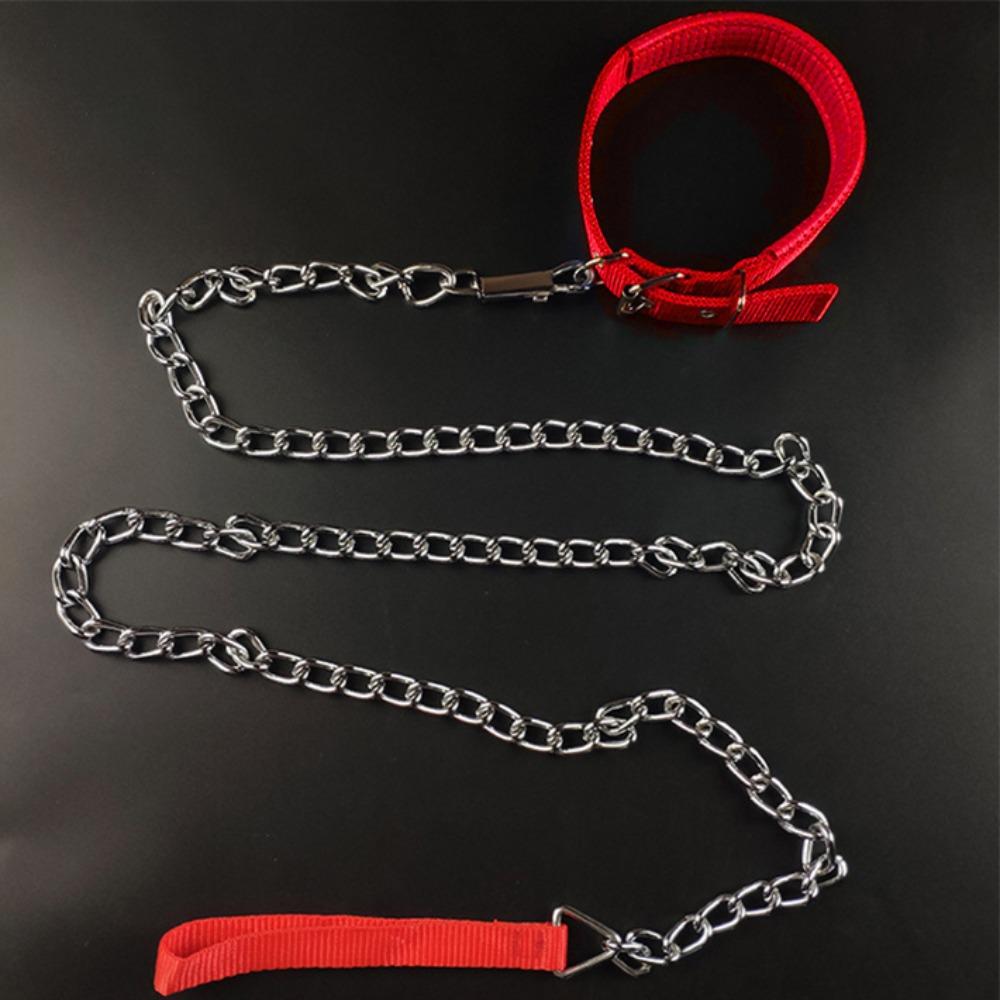 Bite Resistant Pet Dog Leash Anti-wear Dog Traction Rope Dog Harnesses Iron Dog Chain  Outdoor