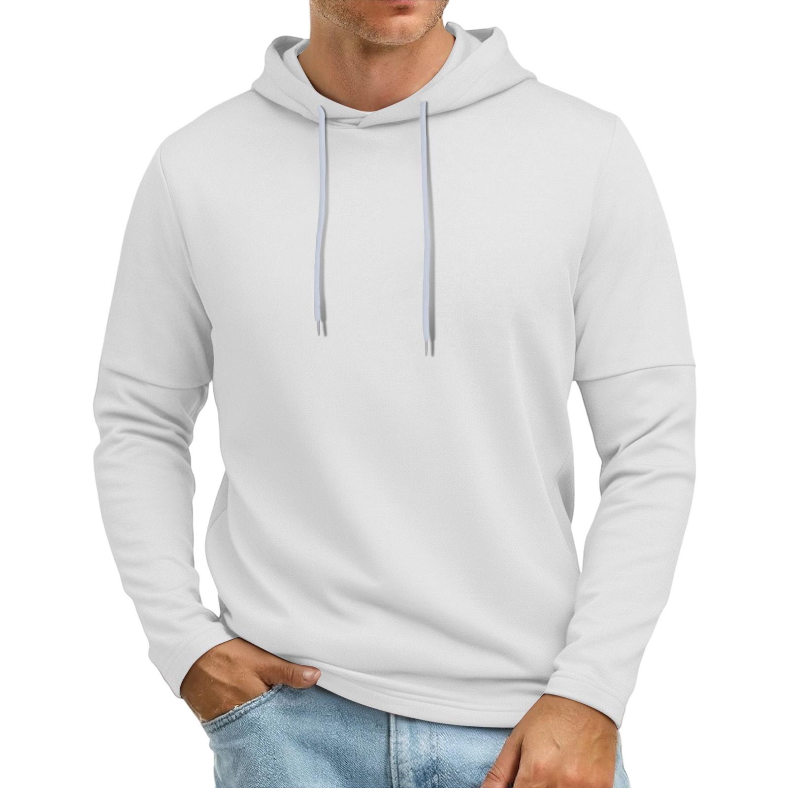 

Мужская толстовка с капюшоном и рукавами в стиле пэчворк, легкая повседневная толстовка с капюшоном XL белый