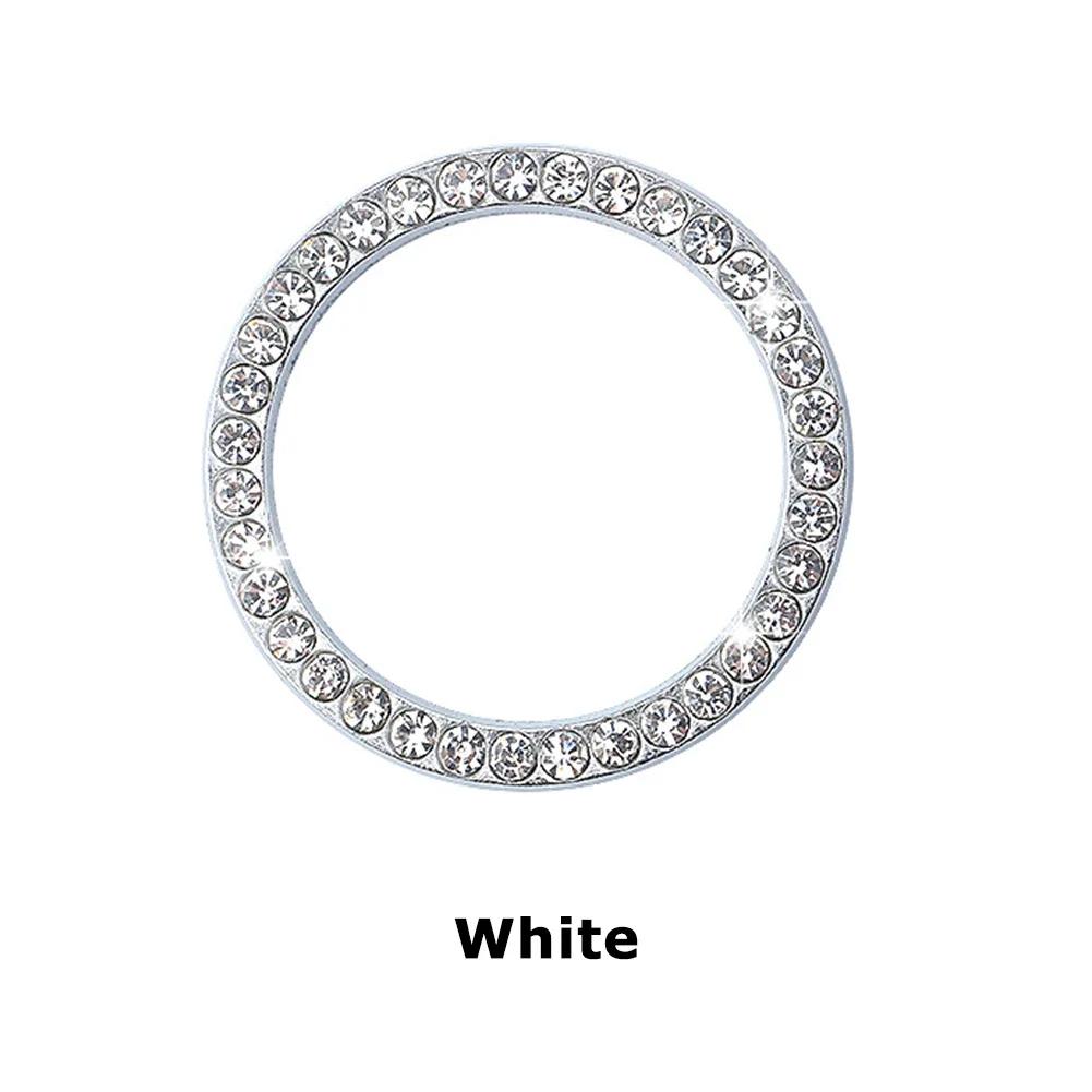 Crystal Engine Ignition Onekey Start Stop Push Button Switch Protective Cover Bling Girls Auto Accessories Car Interior Decor