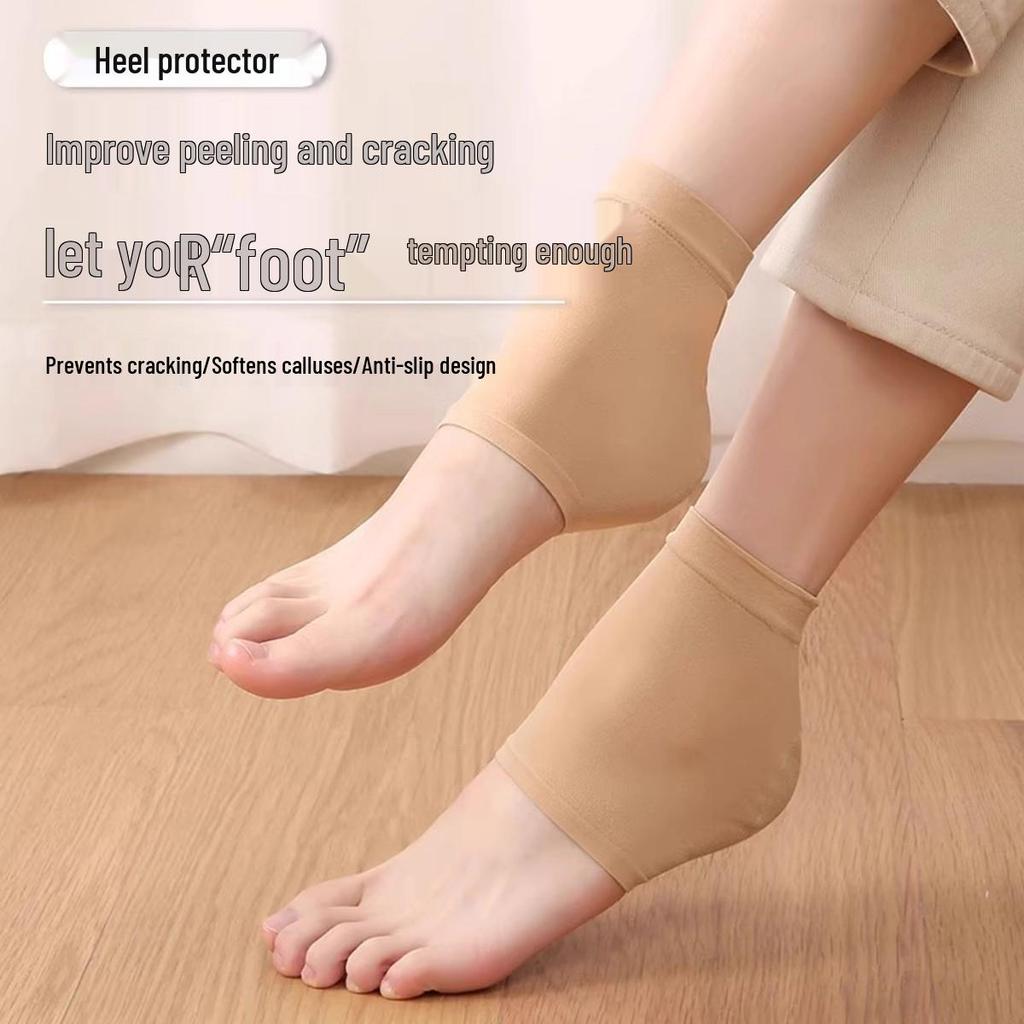 Winter Fersenmanschette: Anti-Riss-, Atmungsaktive, Rutschfeste Socken für Trockene Rissige Fersen
