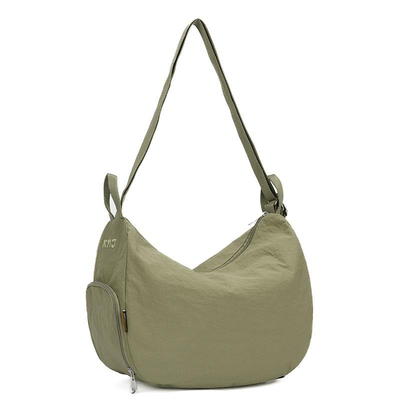 New Crossbody Bags Large Capacity Korean Simplified Shoulder Bag Lightweight Solid Color Dumpling Bag Travel