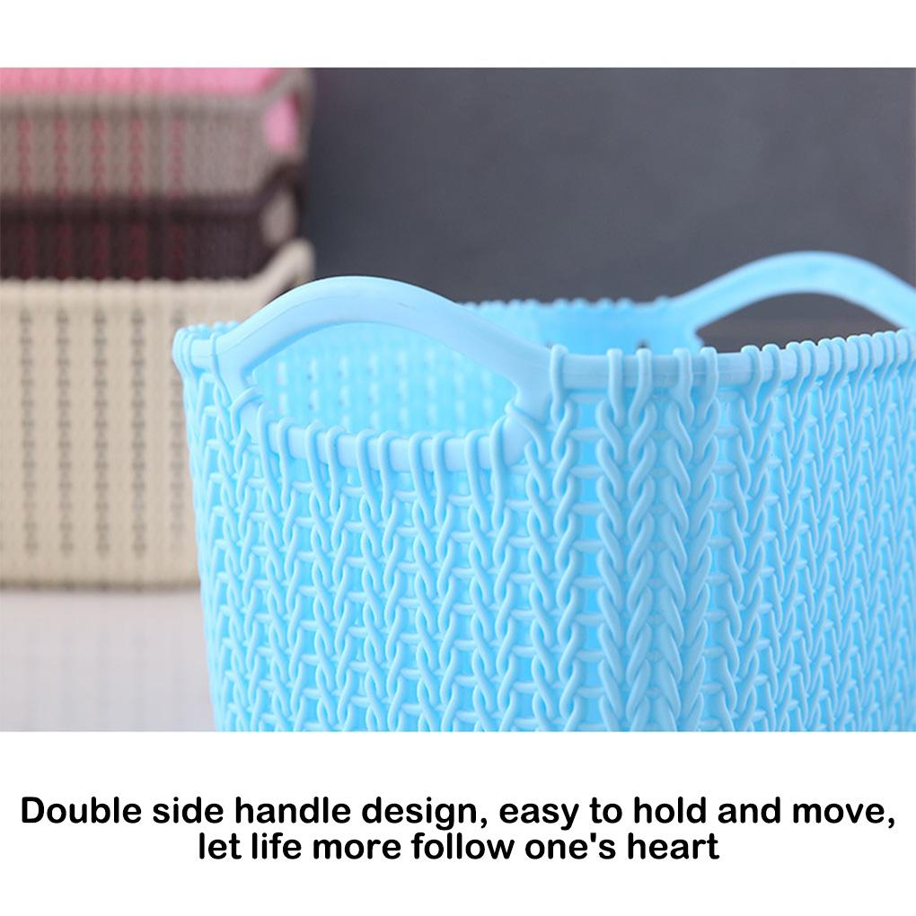 Imitation Rattan Woven Storage Basket - Stylish And Practical Solution For Storage Needs Portable Storage Frame