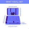 2x Silicone Tool Trays Holder Flexible Anti Slip, Men Gift, Multifunctional for Nuts Bolts Car