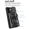 For Samsung Galaxy S24 Case Anti-drop Slide Lens Protection Scratch-resistant PC+TPU Phone Cover