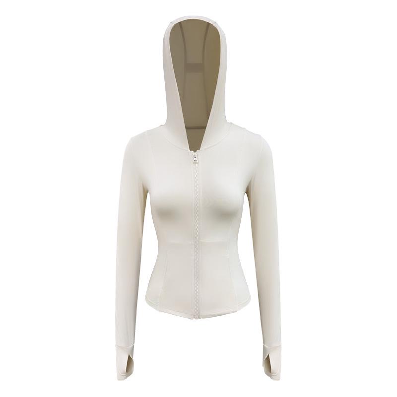 

Женская солнцезащитная куртка с капюшоном из ледяного шелка UPF50+ - Летний спортивный уличный топ с защитой от УФ-лучей Medium