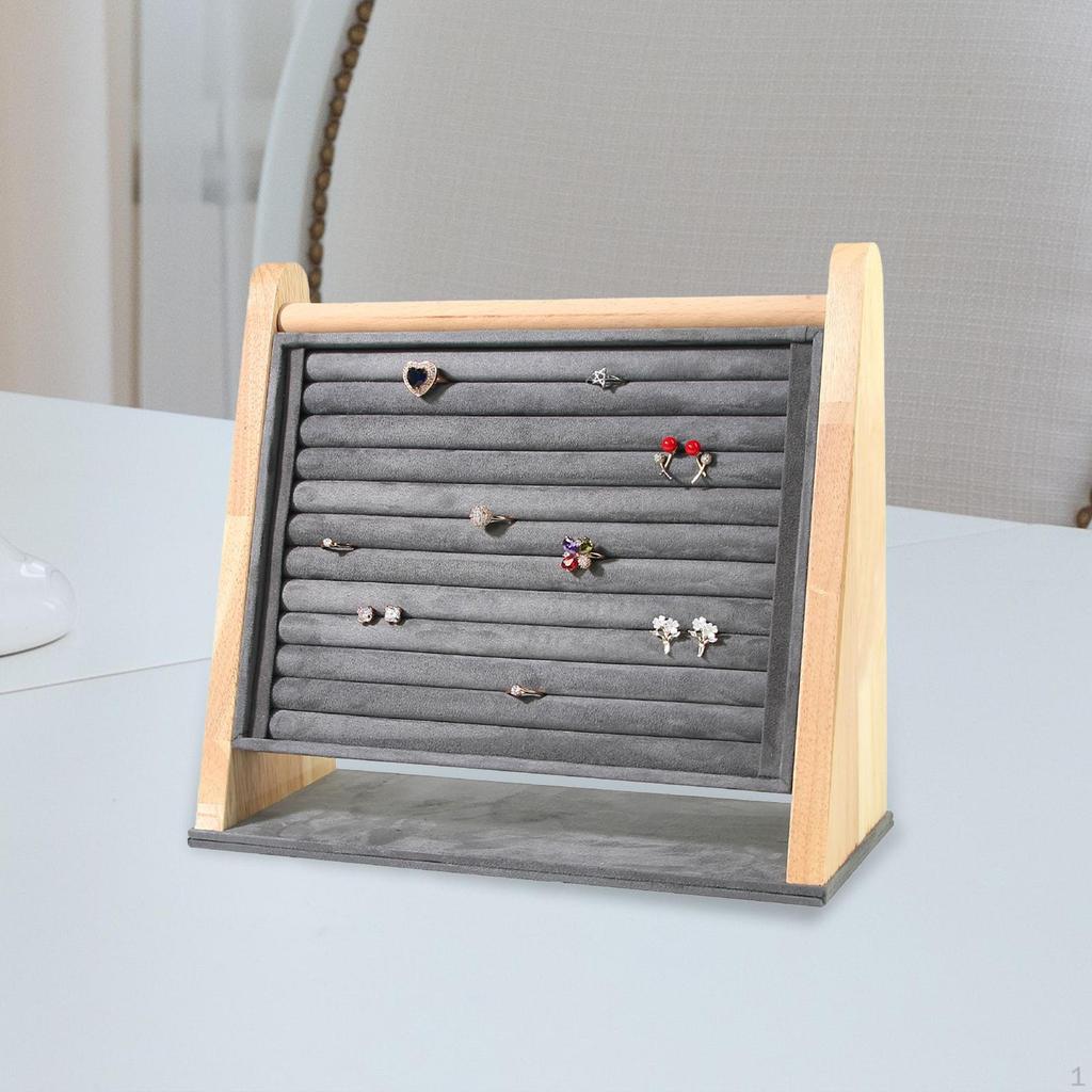 Elegant Ring Holder and Jewelry Display Stand with Stable Base