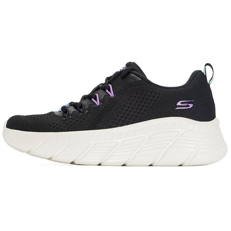 Skechers Bobs B Flex Легкие Удобные Тканевые Низкие Повседневные Беговые Кроссовки Женские кроссовки Черный 117382-BLK 35