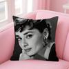 Audrey Hepburn Lipstick Cushion Cover Car Throw Pillow Case For Sofa Car Christmas Gift