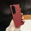 For Samsung Galaxy Z Fold 7 Case Hard Plating Carbon Fiber Magnetic Wireless Charging Protective Back Cover For Z Fold7 Shell
