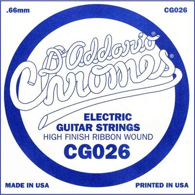 D'Addario Electric Guitar String Set Flat Wound CG026 10 Strings