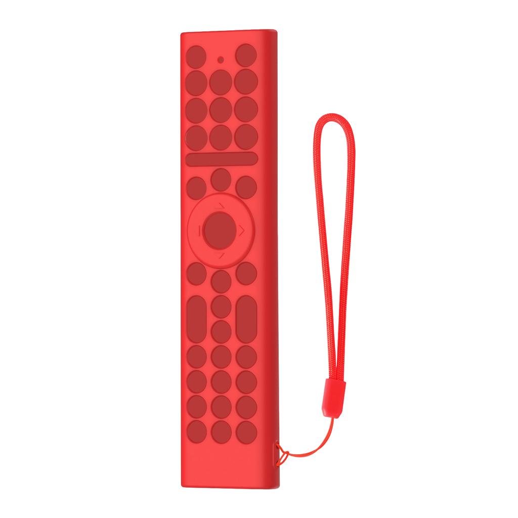For HISENSE ERF2K38H Dust-Proof Remote Control Cover with Lanyard Full-Coverage Silicone Protective Case Drop-Proof RC Cover