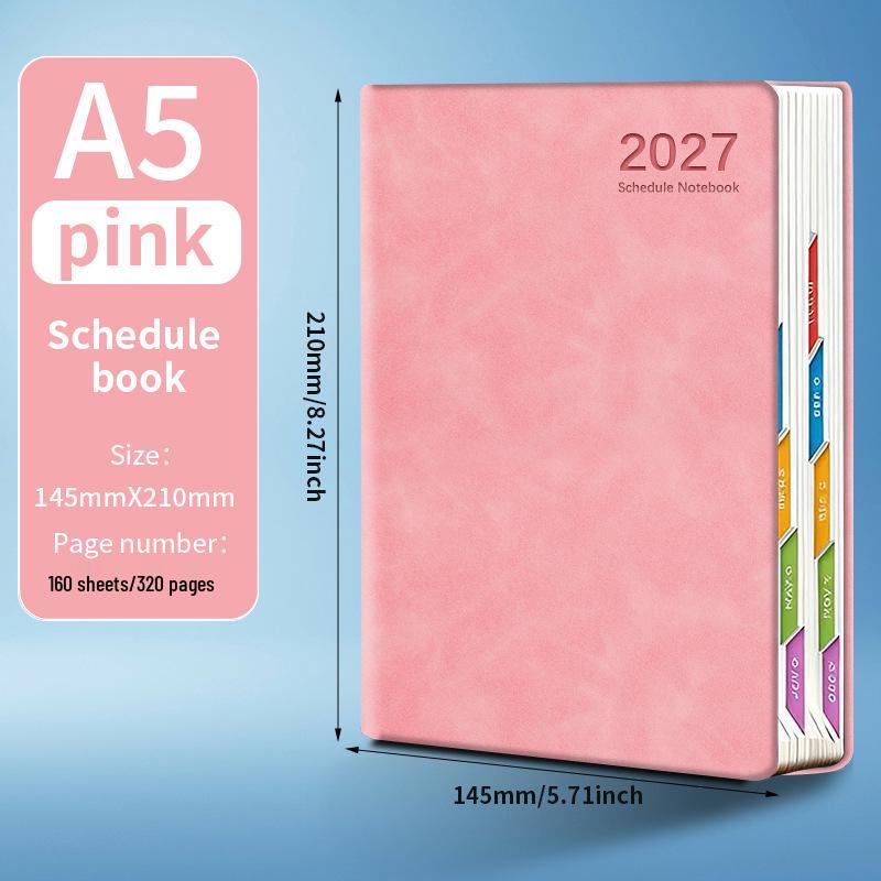 Bilingual A5 Planner: English & Spanish Printable Diary 2027 English 160 pages