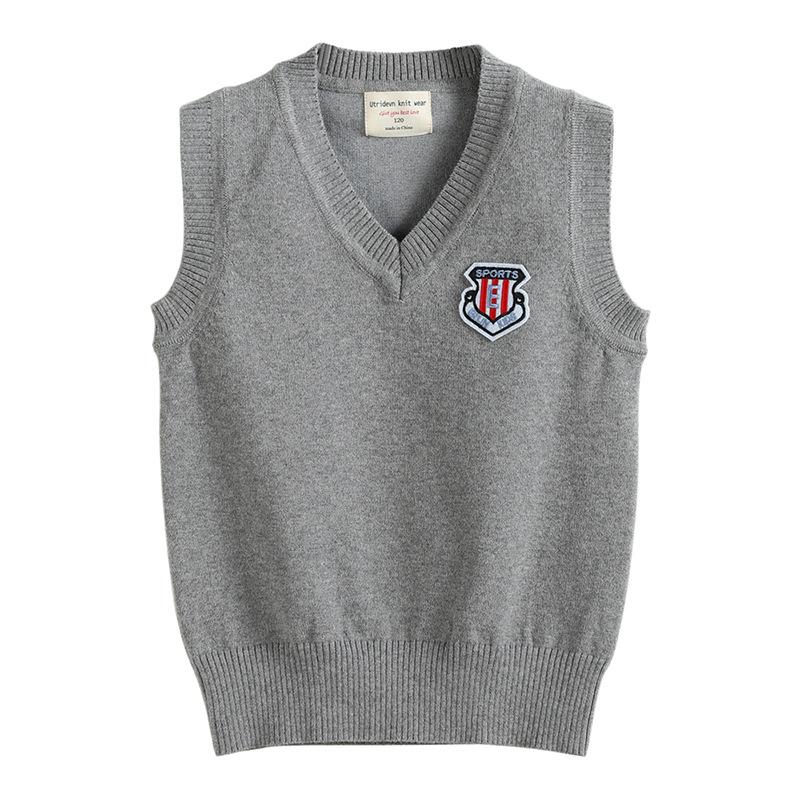 Parent-child Clothing for Boys and Girls, Sweater Vest, Warm Fleece Knitted Vest, Autumn and Winter Thickened Vest