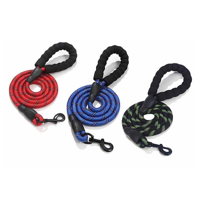 Manufacturer New Arrival wholesale Custom design Extremely Durable Dog Slip Multiple Colors dog Lead Rope dog Leash (White,M) белый