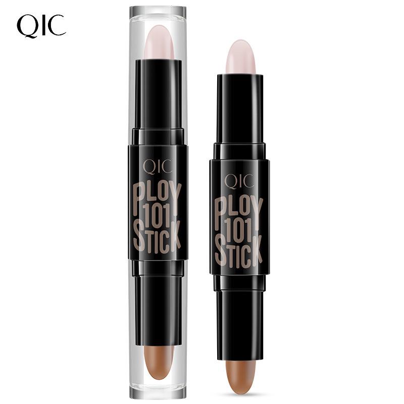QIC Qini Cai Double-Headed Contour & Highlight Stick for Three-Dimensional Makeup.
