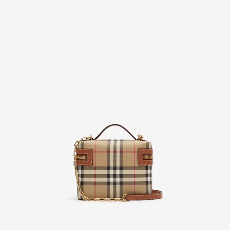 Burberry Mini Check Cosmetics Box Handbag