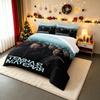 3 Piece Bedding Set His Dark Materials TV Series Poster Joel Wilson Woman Man Duplicate Crowd Thriller Fantasy Art Print for Adult Fan Gift