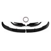 For BMW F10 M5 2012-2016 Carbon Look Glossy Black Front Bumper Lip Spoiler Splitter Lower Air Vent Corner Side Splitter Cover
