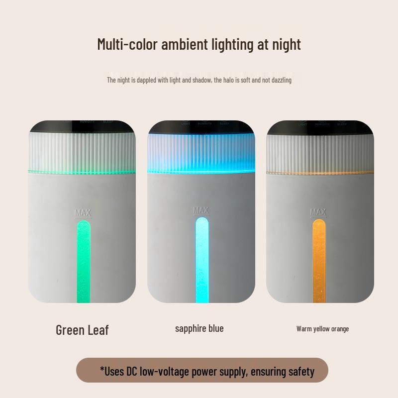 7L Large Capacity Home Humidifier with Colorful Lights, Air Purifier & Aroma Diffuser for Mother and Baby Bedroom