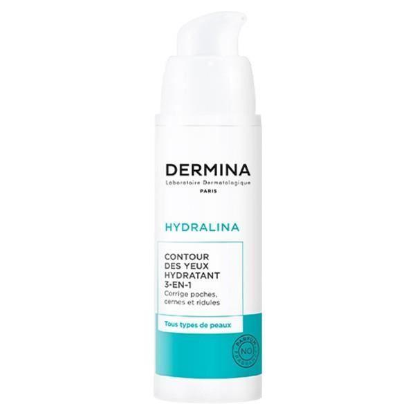 Contour des Yeux Hydratant - Dermina - Hydralina - 20 ml - Sodium Hyaluronate - Huile de Jojoba