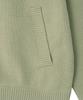 Lee Collared Zip-Up Cardigan Light Green