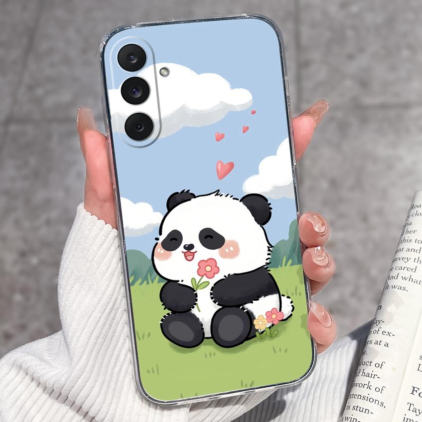 Cover Trasparenti per Telefono Per Samsung M36 M35 M34 M33 M32 M31 M30 M80s M60s M62 M56 M54 M53 M51 Modello Rana Felice Custodia Protettiva Morbida in TPU Per Guscio Samsung