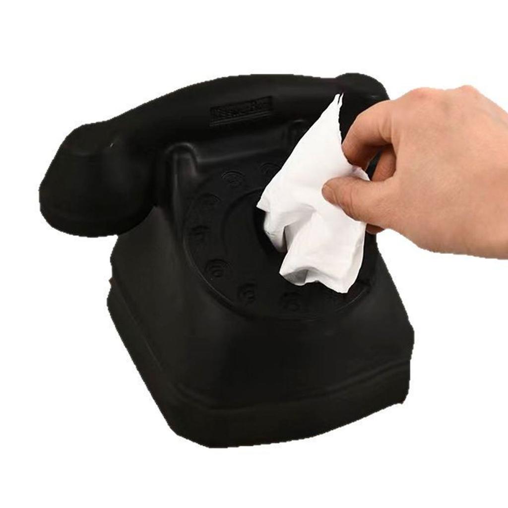 Telefonförmige Taschentuchbox Stilvolles Telefon-Design Taschentuchbox Papierspender für vielseitige Heimeinstellungen