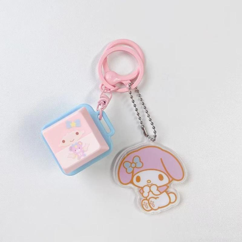 

Sanrio Decompression Mini Button Series Keychain, Kuromi Student Backpack Pendant, Small Gift Toy