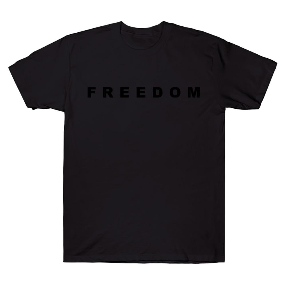 Charlie Kirk Freedom Merch T-shirts Freedom Letter Graphic T Shirts Unisex Casual Short Sleeve Crew Neck High Quality Cotton Tee