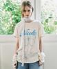 Nigaennikol Nicole Butterfly Sleeve Top_Beige Blue