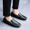 Leather Breathable Mocasines Casual Loafers Leather Shoes For Men Slip On Formal Italian Driving Flat Chaussure Homme large size