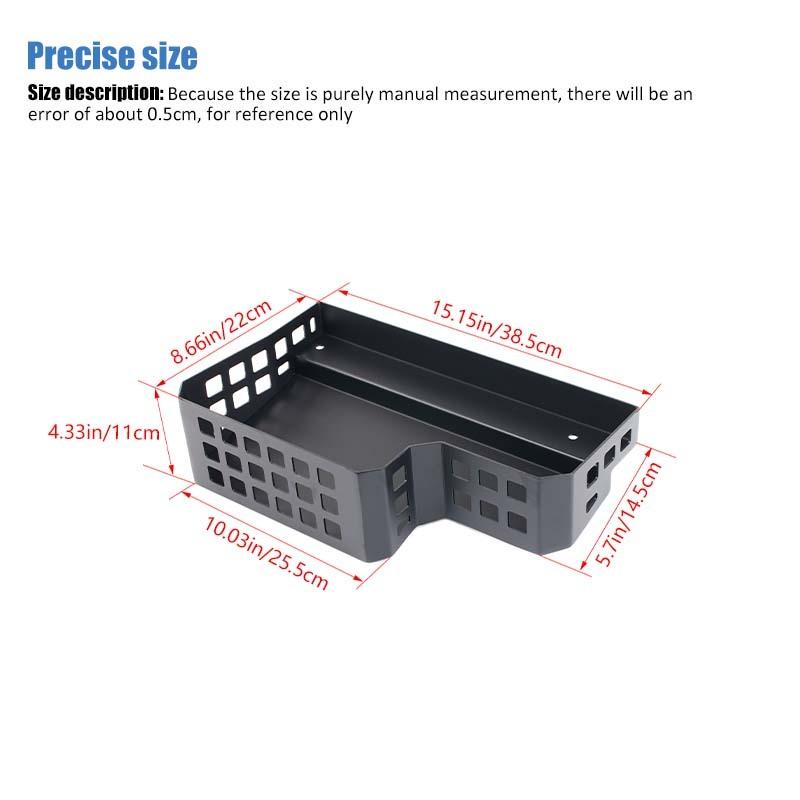 Car Tail Box Multifunctional Storage Box Organizer Metal Container For Jeep Wrangler JL 2024 Up 4-Door Version Interior Stowing Tidying Accessories