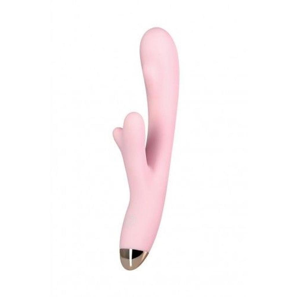 Wibrator Punkt G Masażer Łechtaczki Króliczek Xvibromassager Eromantica Meryl, Silicone, Pink, 22,5 Cm