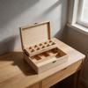 Classic Elegant Appearance Wood Jewelry Box Multiple Compartments