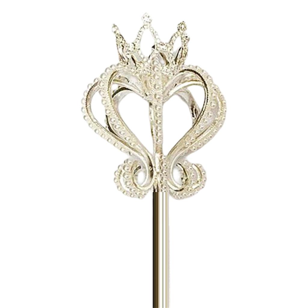 Pioessa Goddess Beauty Pageant Props  Rhinestone Beauty Pageant Wedding Bridal  Fairy Queen Double Side Sceptre Prop Staff