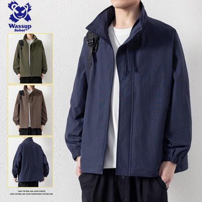Wassup Sohot Men's Stand Collar Casual Sport Jacket